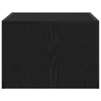Produktbild för Kaffeebord Svart Ek 50 x 50 x 35 cm Konstruerat trä