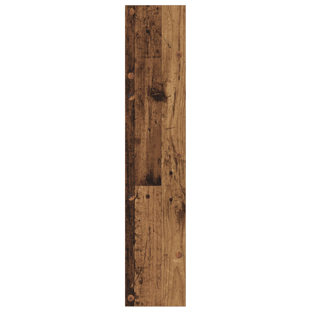 Produktbild för Skoskåp med hylla Gammalt trä 60 x 18 x 90 cm Konstruerat trä