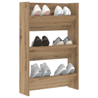 Produktbild för Skoskåp med hylla Artisan Ek 60 x 18 x 90 cm Konstruerat trä