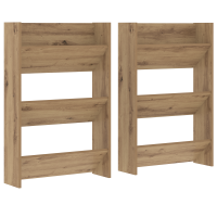 Produktbild för Skoskåp 2 pcs Artisan Ek 60 x 18 x 90 cm Konstruerat trä