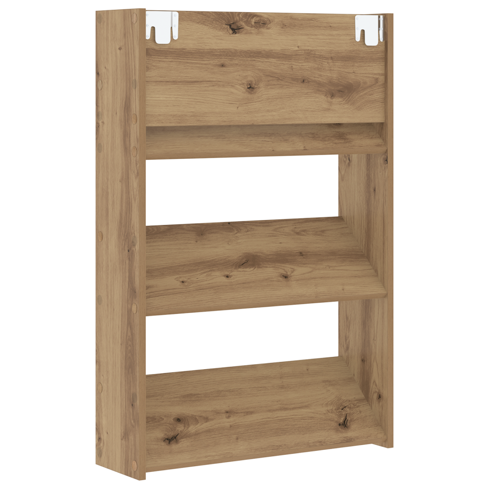 Produktbild för Skoskåp 2 pcs Artisan Ek 60 x 18 x 90 cm Konstruerat trä