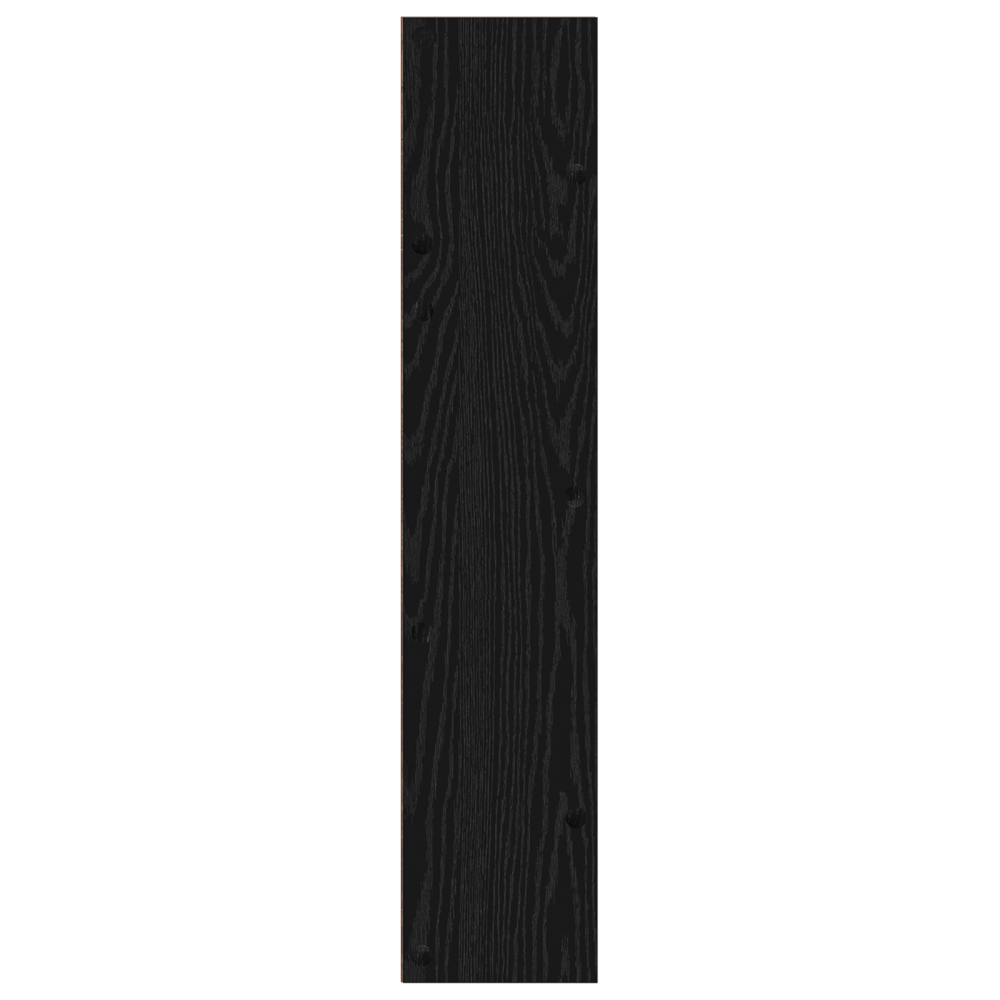 Produktbild för Skoskåp med hylla Svart Ek 60 x 18 x 90 cm Konstruerat trä