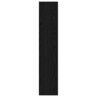 Produktbild för Skoskåp med hylla Svart Ek 60 x 18 x 90 cm Konstruerat trä