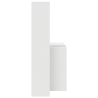 Produktbild för Skrivbord med hylla Vit 138,5 x 55 x 143 cm Konstruerat trä