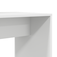 Produktbild för Skrivbord med hylla Vit 138,5 x 55 x 143 cm Konstruerat trä