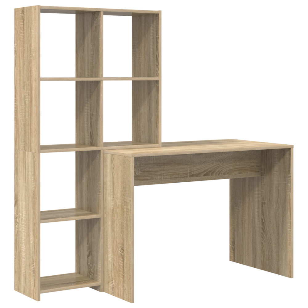 Produktbild för Skrivbord Sonoma-ek 138,5 x 55 x 143 cm Konstruerat trä