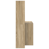 Produktbild för Skrivbord Sonoma-ek 138,5 x 55 x 143 cm Konstruerat trä