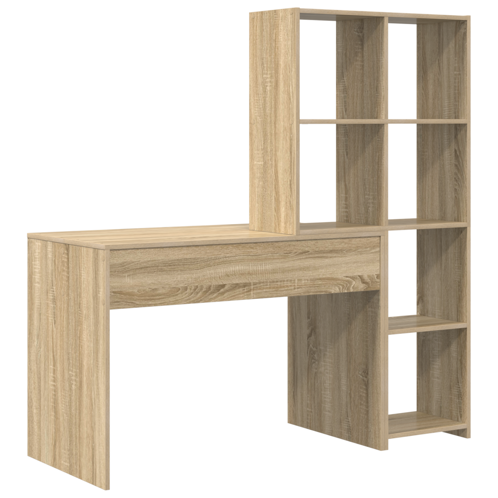 Produktbild för Skrivbord Sonoma-ek 138,5 x 55 x 143 cm Konstruerat trä