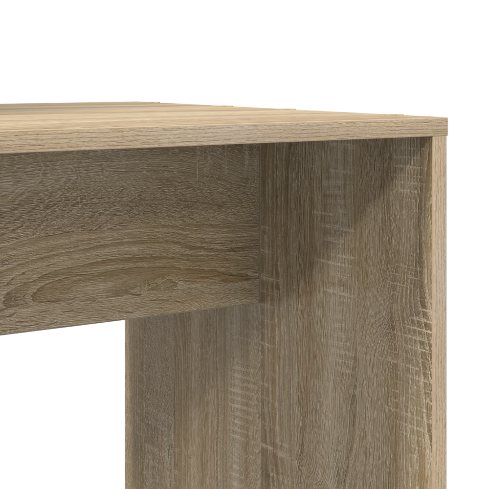 Produktbild för Skrivbord Sonoma-ek 138,5 x 55 x 143 cm Konstruerat trä