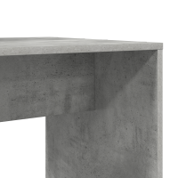 Produktbild för Skrivbord Betonggrå 138,5 x 55 x 143 cm Konstruerat trä