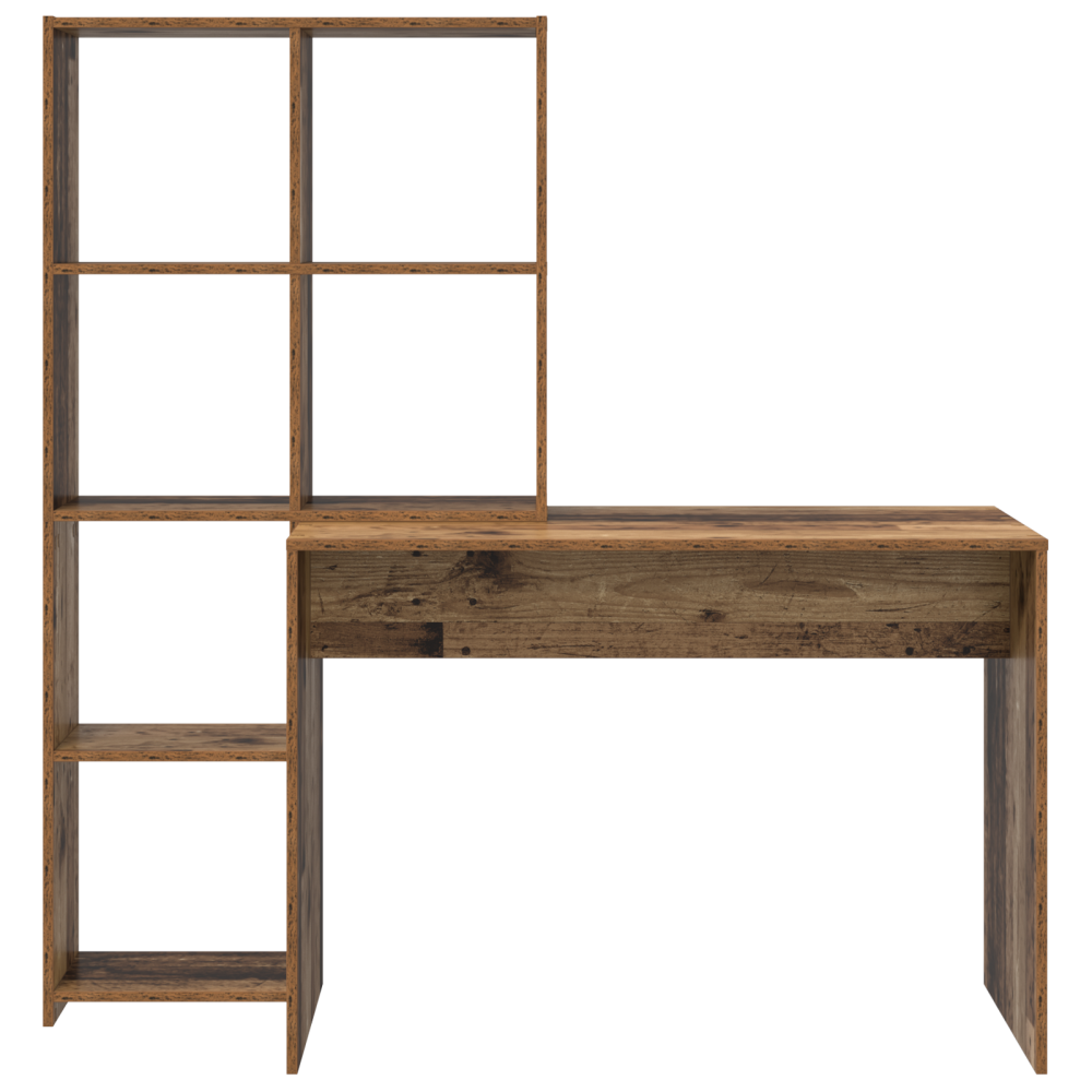 Produktbild för Skrivbord Gammalt trä 138,5 x 55 x 143 cm Konstruerat trä