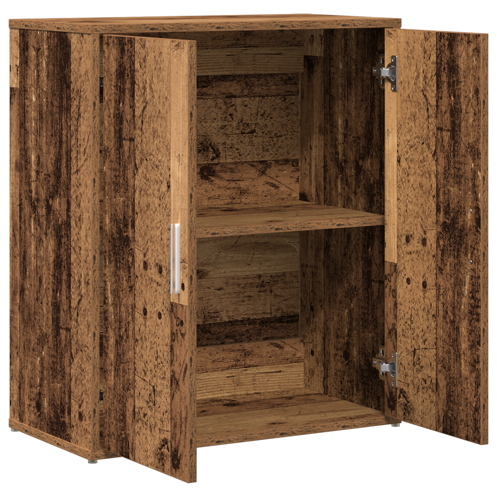 Produktbild för Sideboard 2 pcs Gammalt trä 60 x 31 x 70 cm Konstruerat trä