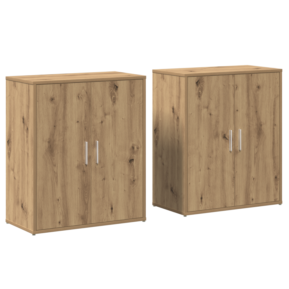Produktbild för Sideboard 2 pcs Artisan Ek 60 x 31 x 70 cm Konstruerat trä