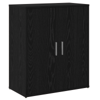 Produktbild för Sideboard 2 pcs Svart Ek 60 x 31 x 70 cm Konstruerat trä