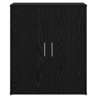 Produktbild för Sideboard 2 pcs Svart Ek 60 x 31 x 70 cm Konstruerat trä