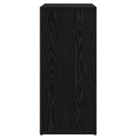 Produktbild för Sideboard 2 pcs Svart Ek 60 x 31 x 70 cm Konstruerat trä