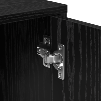 Produktbild för Sideboard 2 pcs Svart Ek 60 x 31 x 70 cm Konstruerat trä