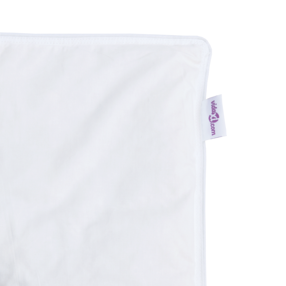 Produktbild för Täckeset med kudde 3 pcs Vit Dunfjäder