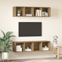Produktbild för TV-bänkset 2 pcs Artisan Ek Konstruerat trä