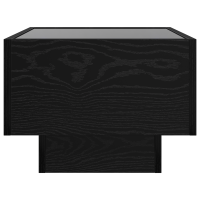 Produktbild för Kaffeebord Svart Ek 40 x 40 x 30 cm Konstruerat trä
