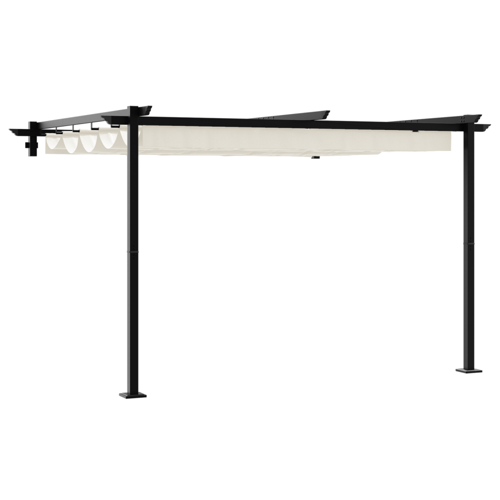 Produktbild för Paviljong 300 x 300 x 200 cm Gräddvit Polyester