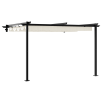 Produktbild för Paviljong 300 x 300 x 200 cm Gräddvit Polyester