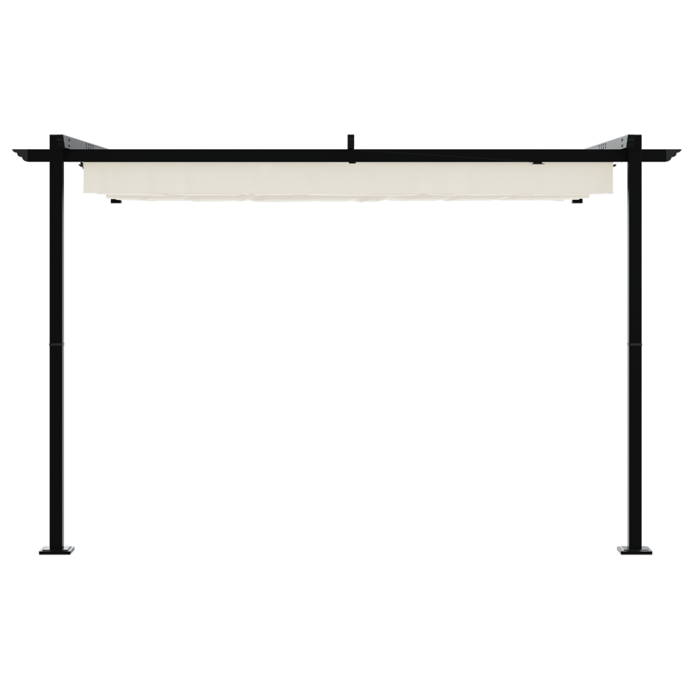 Produktbild för Paviljong 300 x 300 x 200 cm Gräddvit Polyester