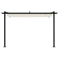 Produktbild för Paviljong 300 x 300 x 200 cm Gräddvit Polyester