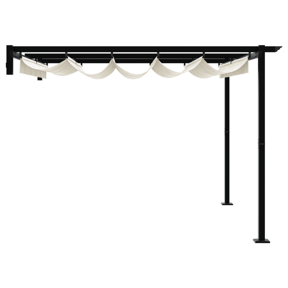 Produktbild för Paviljong 300 x 300 x 200 cm Gräddvit Polyester