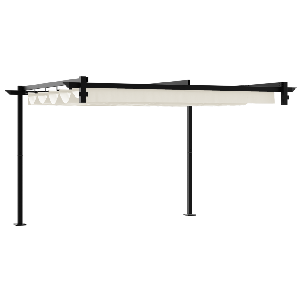 Produktbild för Paviljong 300 x 300 x 200 cm Gräddvit Polyester