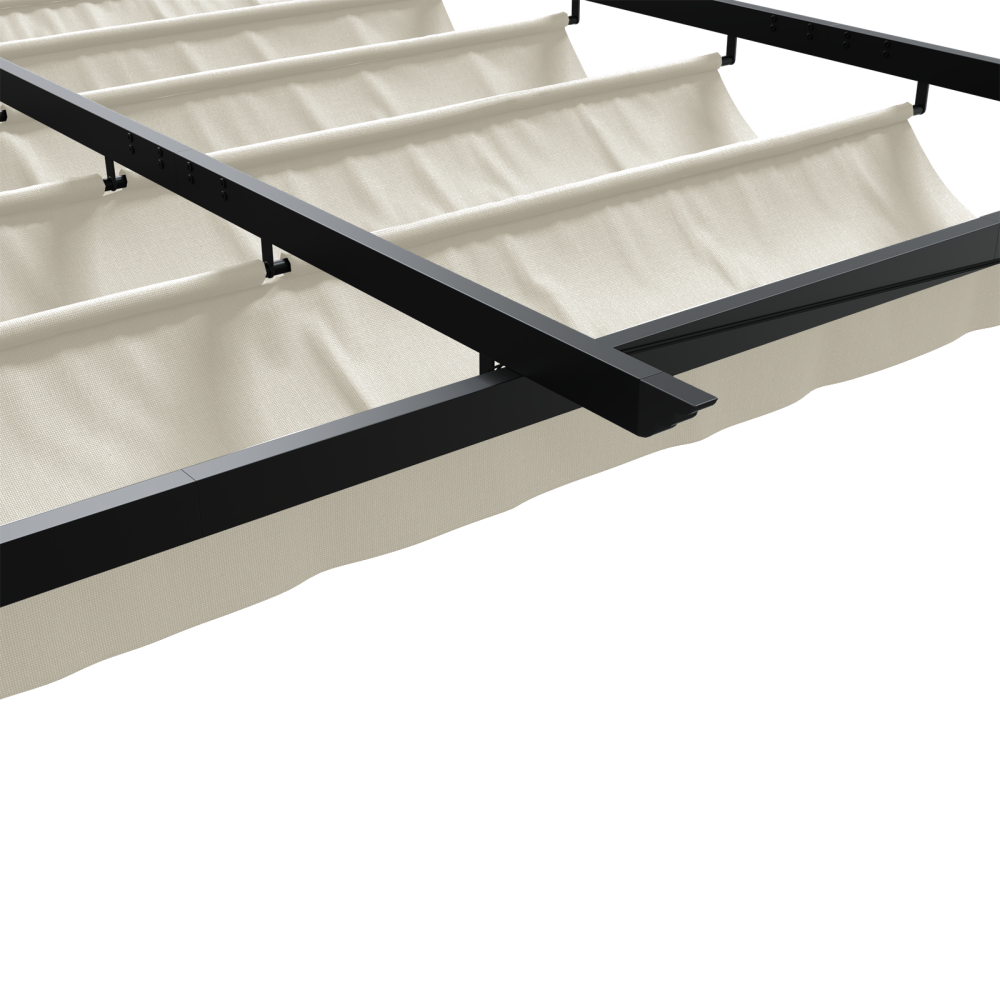 Produktbild för Paviljong 300 x 300 x 200 cm Gräddvit Polyester