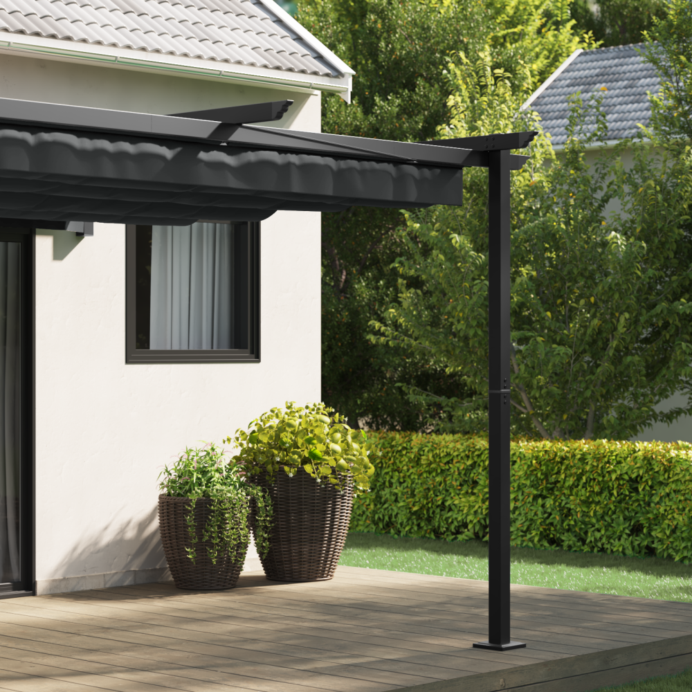 Produktbild för Paviljong 300 x 300 x 200 cm Antracit Polyester
