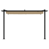 Produktbild för Paviljong 300 x 300 x 200 cm Taupe Polyester