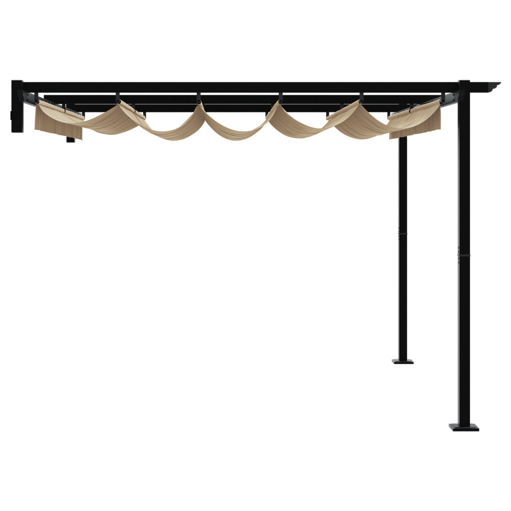 Produktbild för Paviljong 300 x 300 x 200 cm Taupe Polyester
