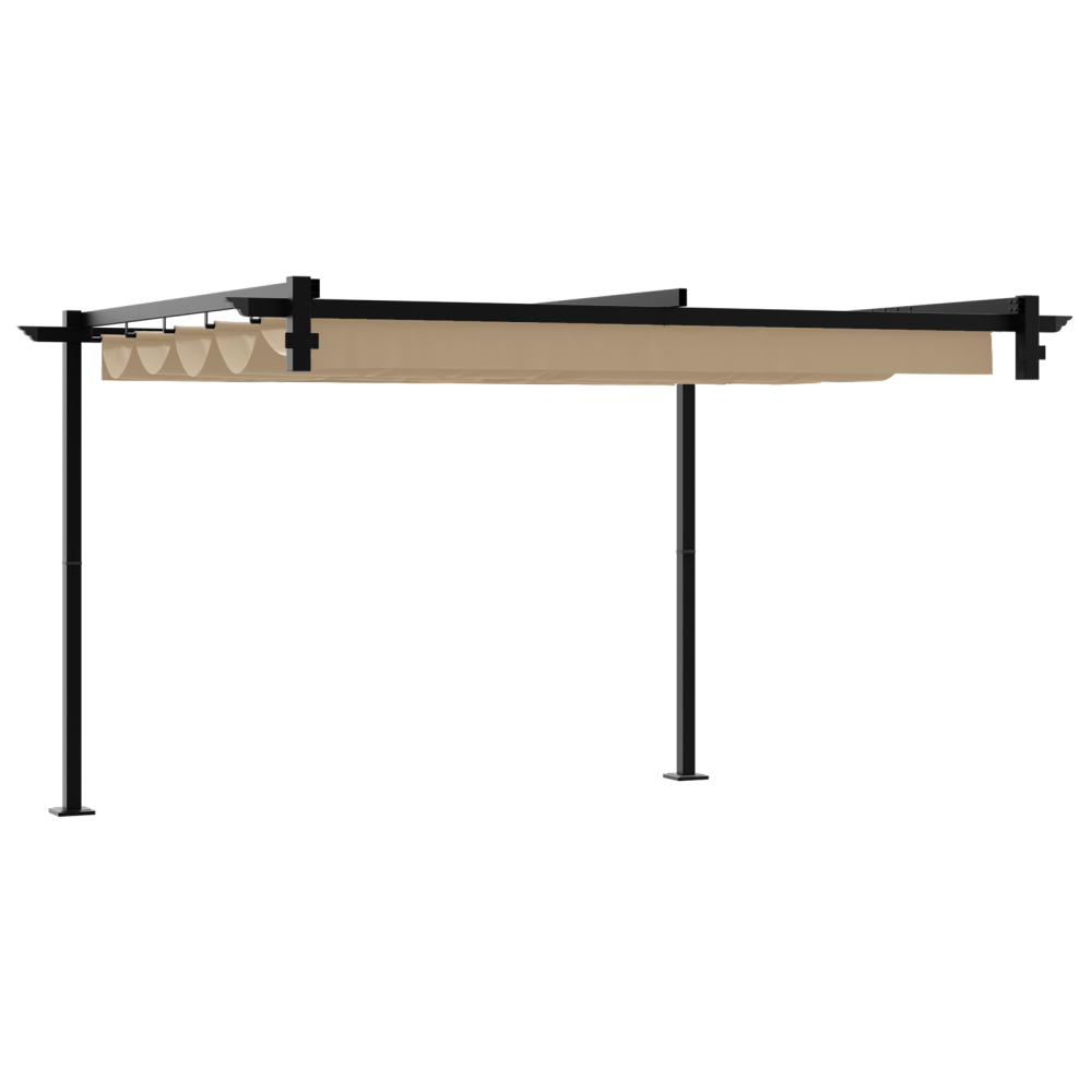 Produktbild för Paviljong 300 x 300 x 200 cm Taupe Polyester