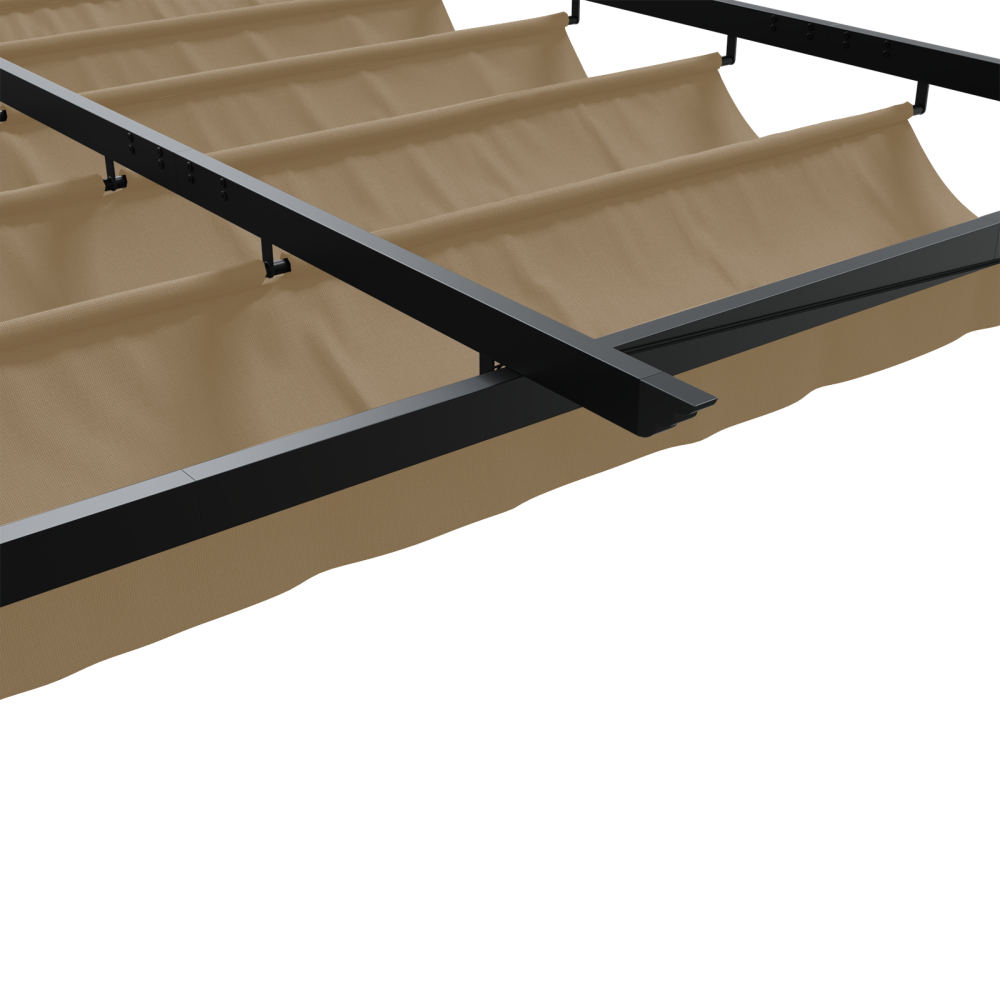 Produktbild för Paviljong 300 x 300 x 200 cm Taupe Polyester