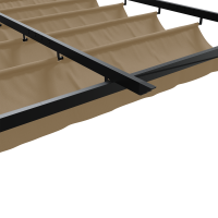 Produktbild för Paviljong 300 x 300 x 200 cm Taupe Polyester