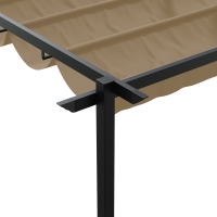 Produktbild för Paviljong 300 x 300 x 200 cm Taupe Polyester