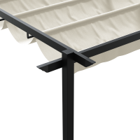 Produktbild för Paviljong 400 x 300 x 200 cm Gräddvit Polyester