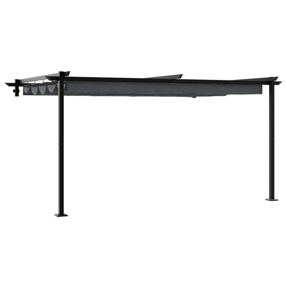 Produktbild för Paviljong 400 x 300 x 200 cm Antracit Polyester