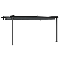 Produktbild för Paviljong 400 x 300 x 200 cm Antracit Polyester