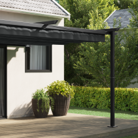 Produktbild för Paviljong 400 x 300 x 200 cm Antracit Polyester