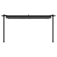 Produktbild för Paviljong 400 x 300 x 200 cm Antracit Polyester