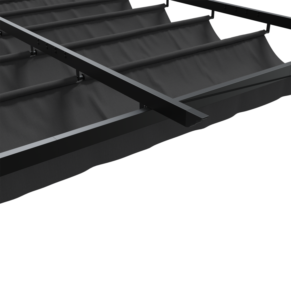 Produktbild för Paviljong 400 x 300 x 200 cm Antracit Polyester