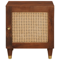 Produktbild för Nattduksbord 2 pcs Brun 40 x 33,5 x 46 cm Massivt akaciaträ