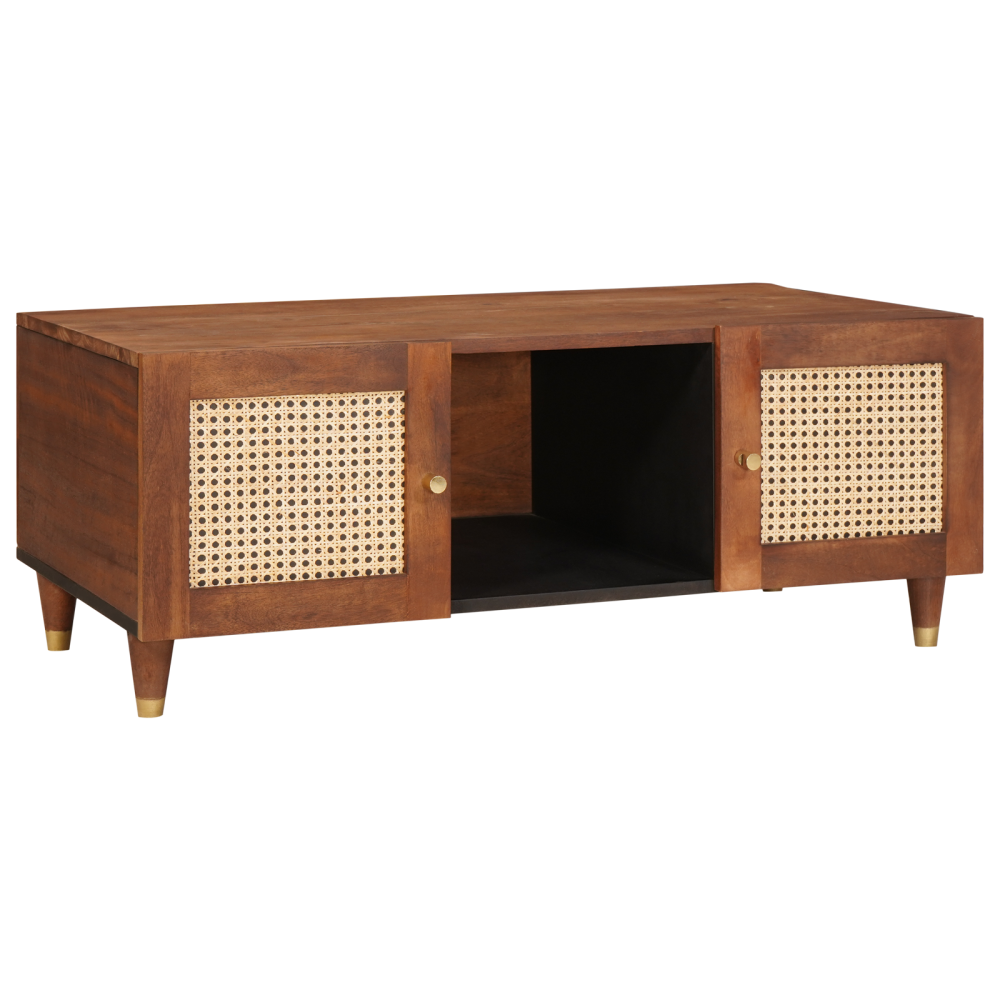 Produktbild för Kaffeebord 100 x 54 x 40 cm Massivt mangoträ