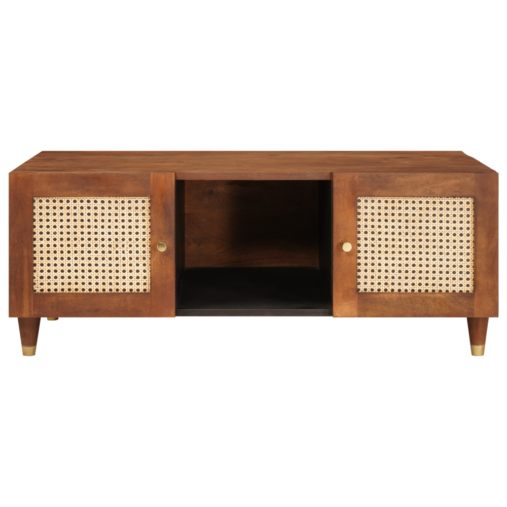 Produktbild för Kaffeebord 100 x 54 x 40 cm Massivt mangoträ