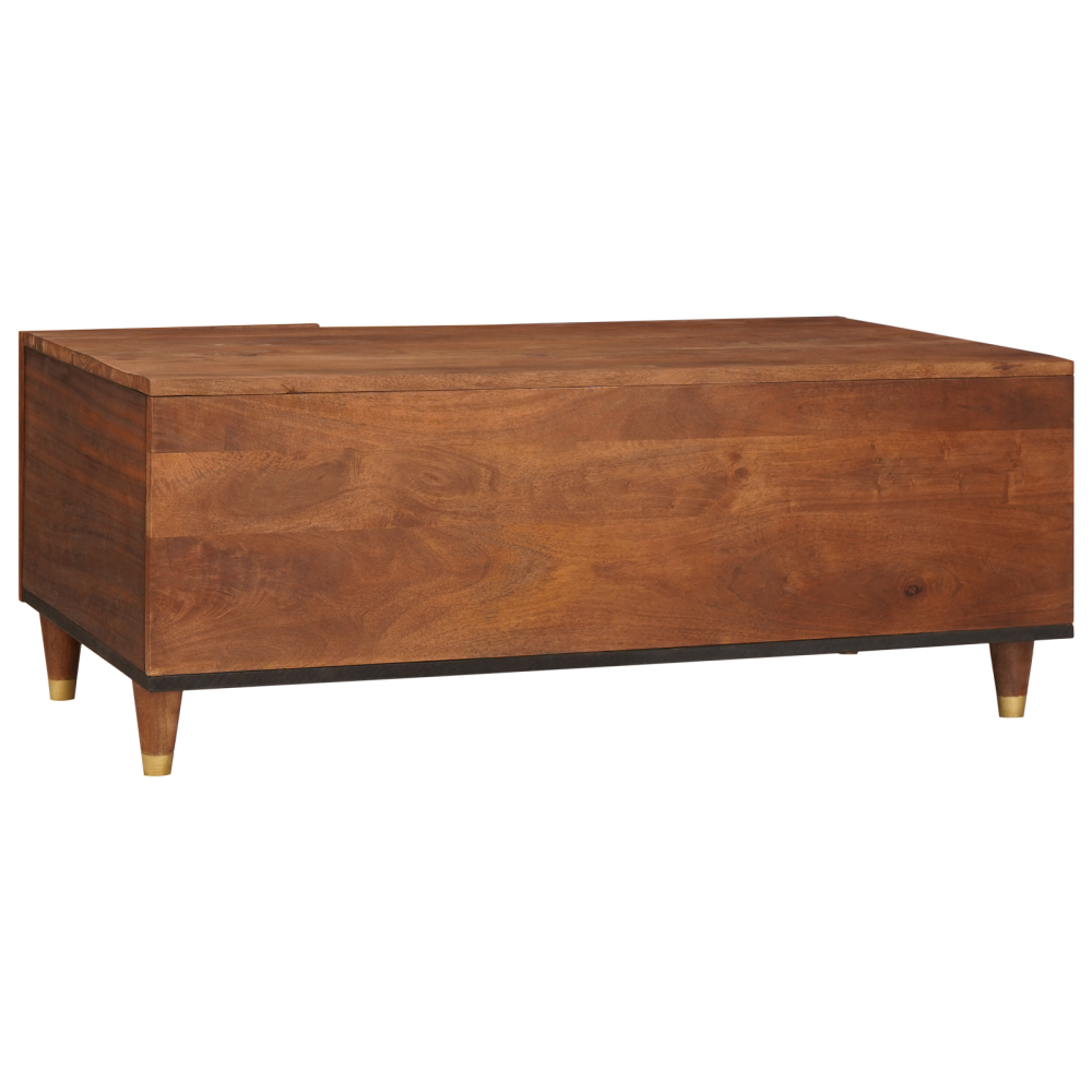 Produktbild för Kaffeebord 100 x 54 x 40 cm Massivt mangoträ