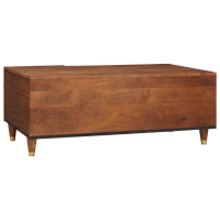 Produktbild för Kaffeebord 100 x 54 x 40 cm Massivt mangoträ