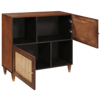 Produktbild för Sideboard Brun 80 x 33,5 x 75 cm Massivt mangoträ